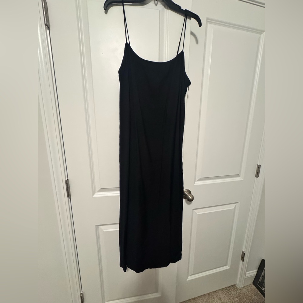 Calvin Klein Black Maxi Dress with Spaghetti Straps